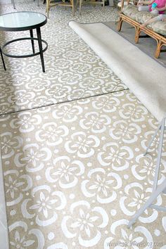 how I stenciled our