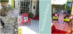 Stenciled patios and
