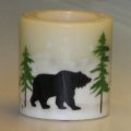 Stenciled Candle