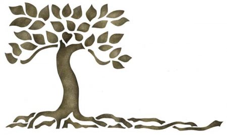 Mission Tree Stencil - American Home Stencils