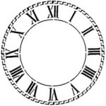 Stencil Library Clock Stencil