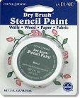 Plaid Dry Brush Stencil Paint