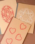 Doily Stenciled Notebooks