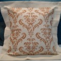 Another Damask Stenciled Pillow and a Giveaway